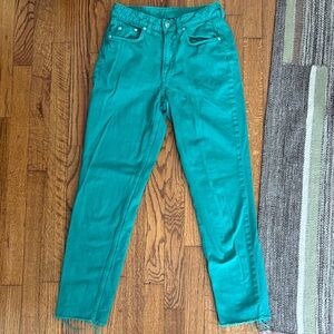 Divided Green Denim Pants